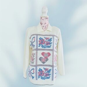 Vintage Cricket Lane Patterned Sweater